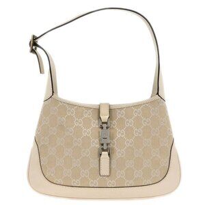 Gucci White GG Jackie Hobo Handbag 001･3735 001998 166685